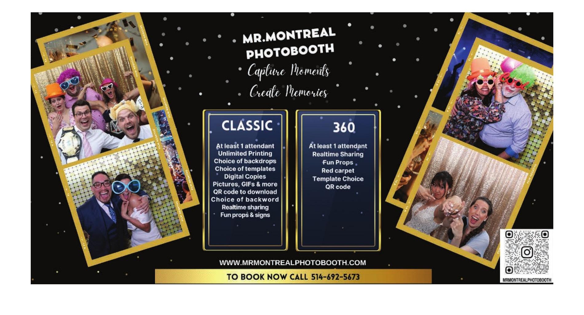 Mr. Montreal Photobooth — Capture moments, create memories